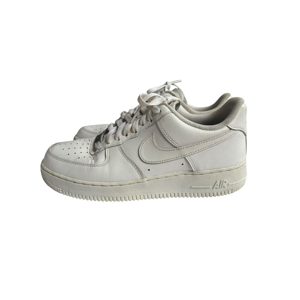 Nike Air Force 1 Low White Leather Sneakers Women’s Size 7.5